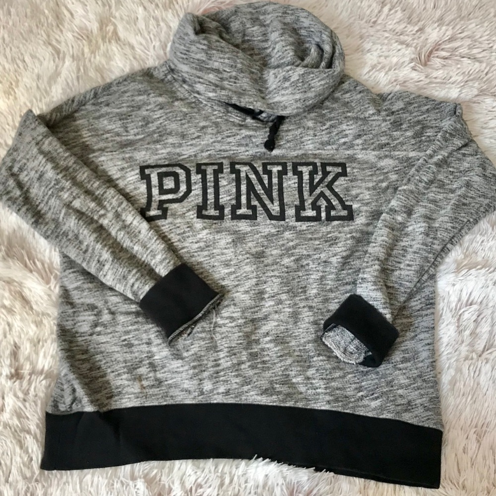 PINK cowl neck sweatshirt